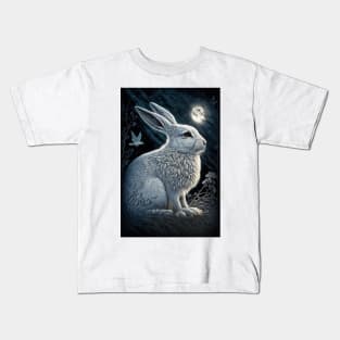 white hare 9 Kids T-Shirt